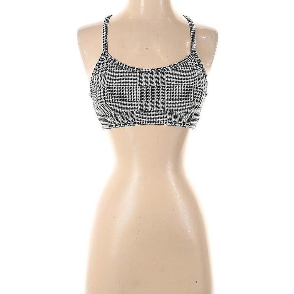 Alo Yoga Women's Grey and Black Bra